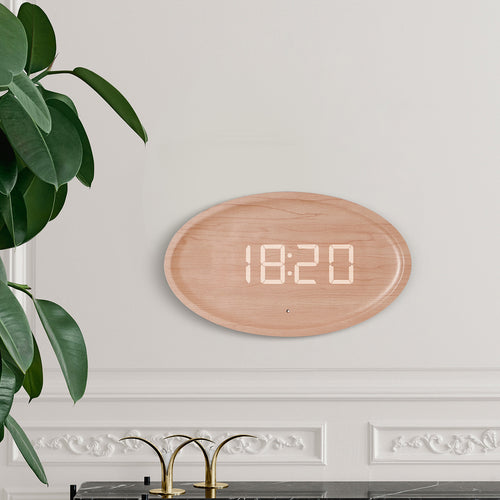 Digitale Wandmá Uhr im modernen minimalistischen Design Karnz