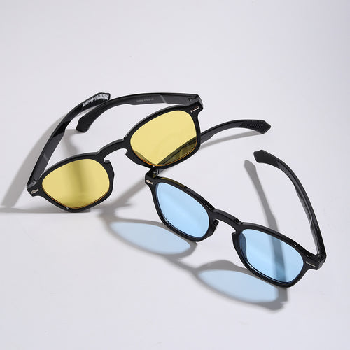 Damen modische Sonnenbrille mit innovativem Design und mattem Kunststoffrahmen Karnz