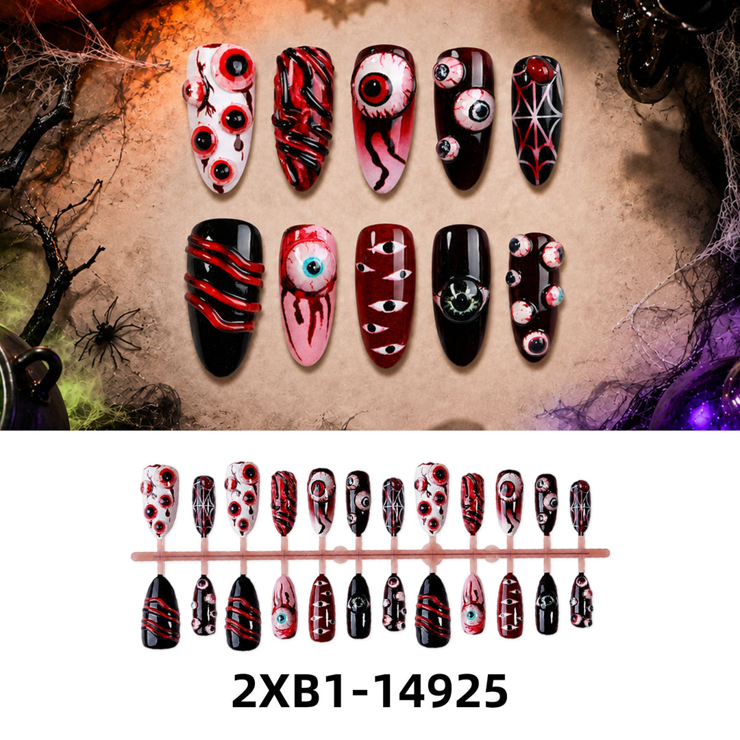 Kunstnagelset mit kreativen Halloween-Motiven Karnz