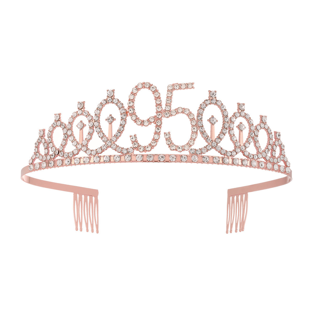 Damen Kristallverzierte Tiara mit elegantem Design Karnz