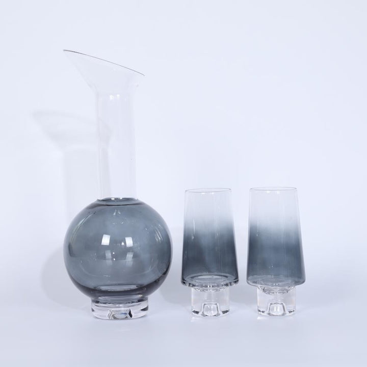 Moderne Glas Karaffe und Becher Set