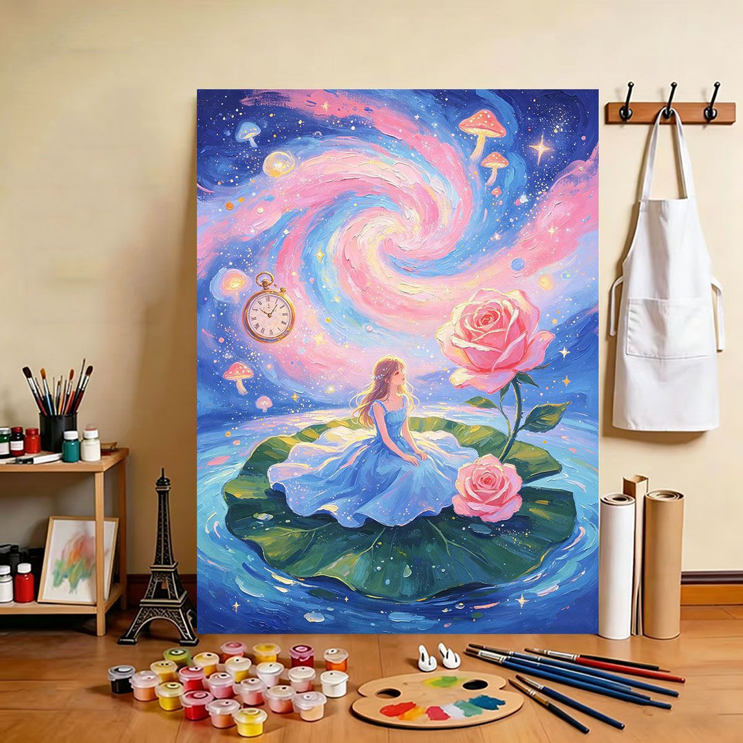 Traumhafte himmlische Malerei Leinwand Kunst Karnz
