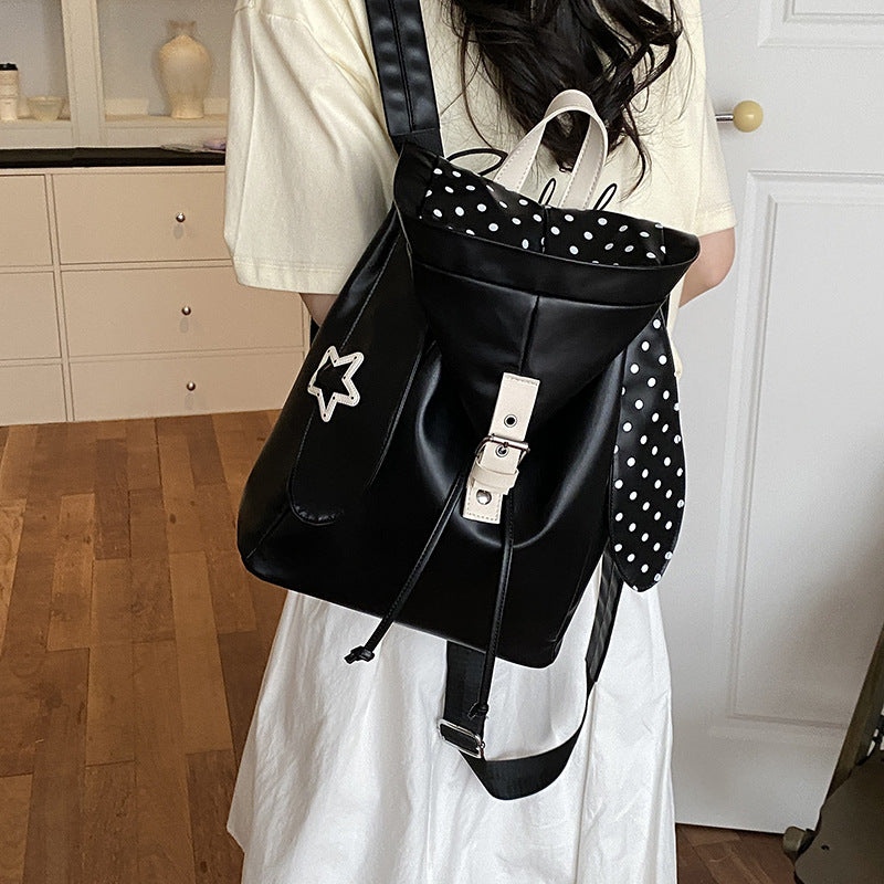 Trendiger Polka Dot Rucksack Karnz