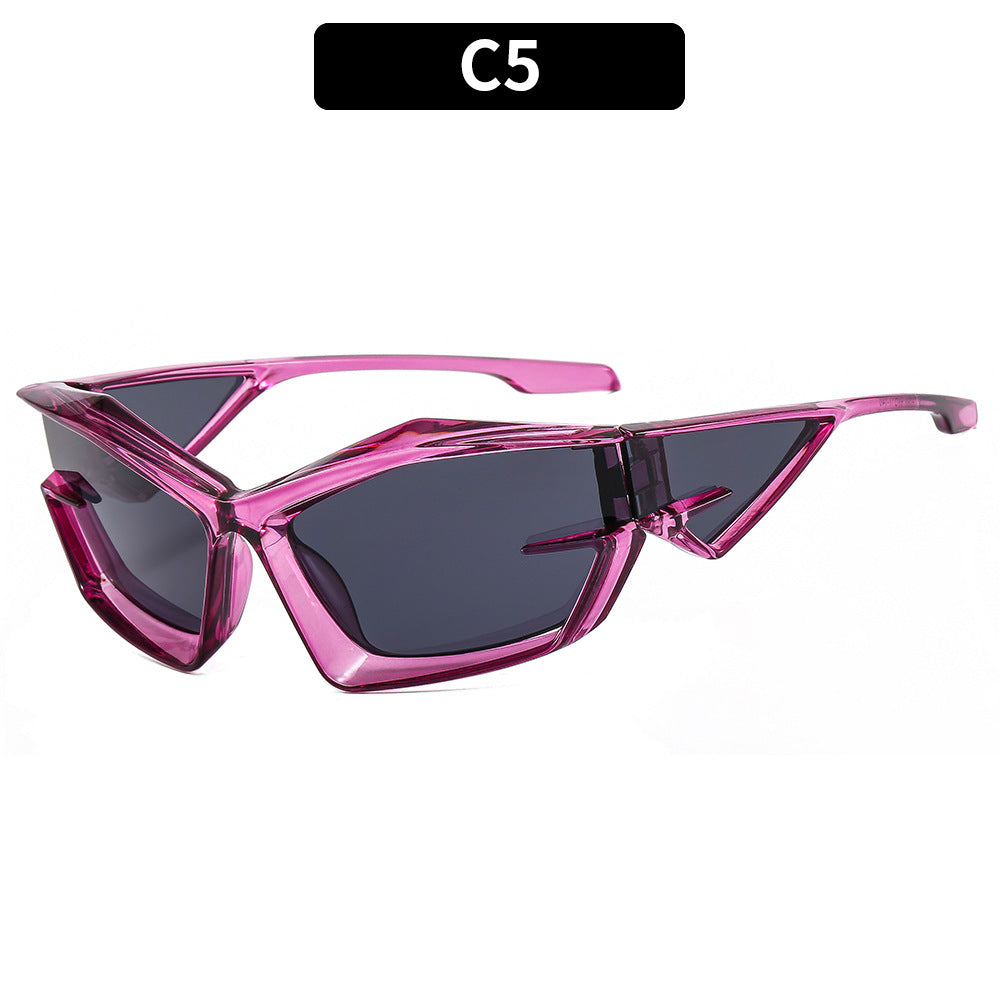 Futuristische geometrische Schild Sonnenbrille 1787663880