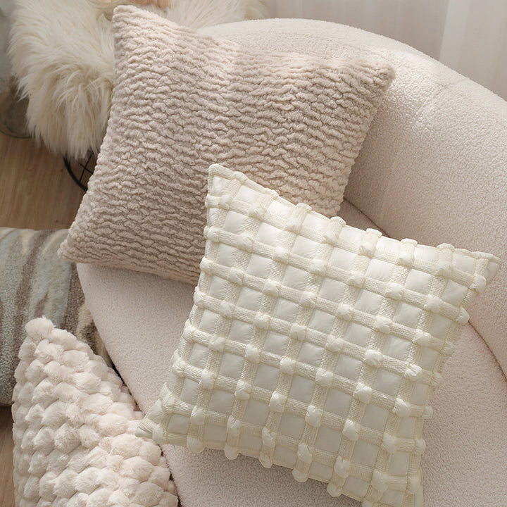 Kuschelkissen im Teddyfell-Stil Karnz