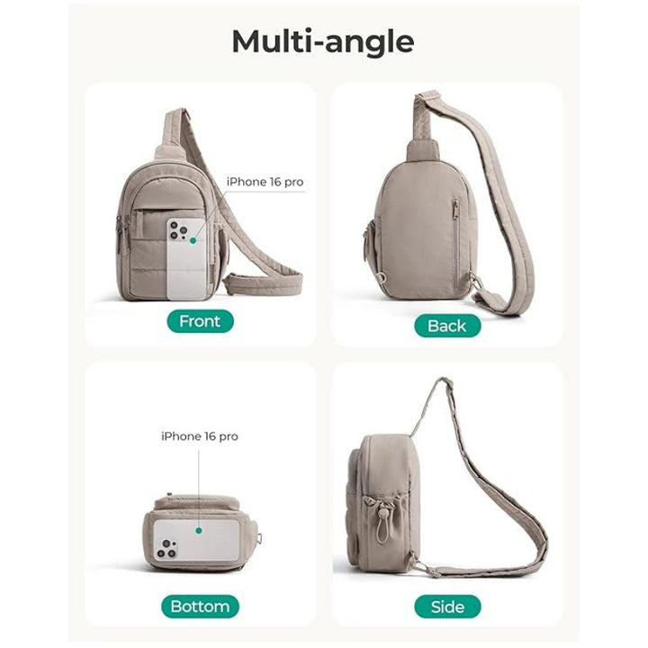 Modulare Crossbody-Tasche mit Mehreren Fächern Karnz