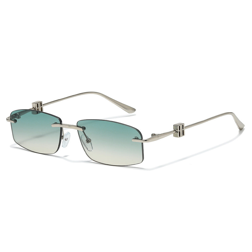 Avant-Garde Minimalistische Rechteck Sonnenbrille Karnz