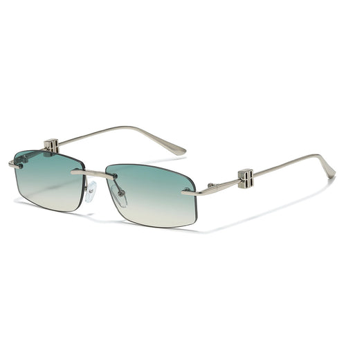 Avant-Garde Minimalistische Rechteck Sonnenbrille Karnz