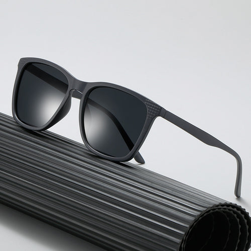 Damen stilvolle Sonnenbrille mit modernem, kantigem Rahmen Karnz