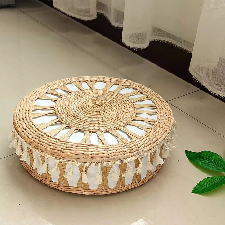 Handgefertigter Pouf Im Boho-Stil Karnz