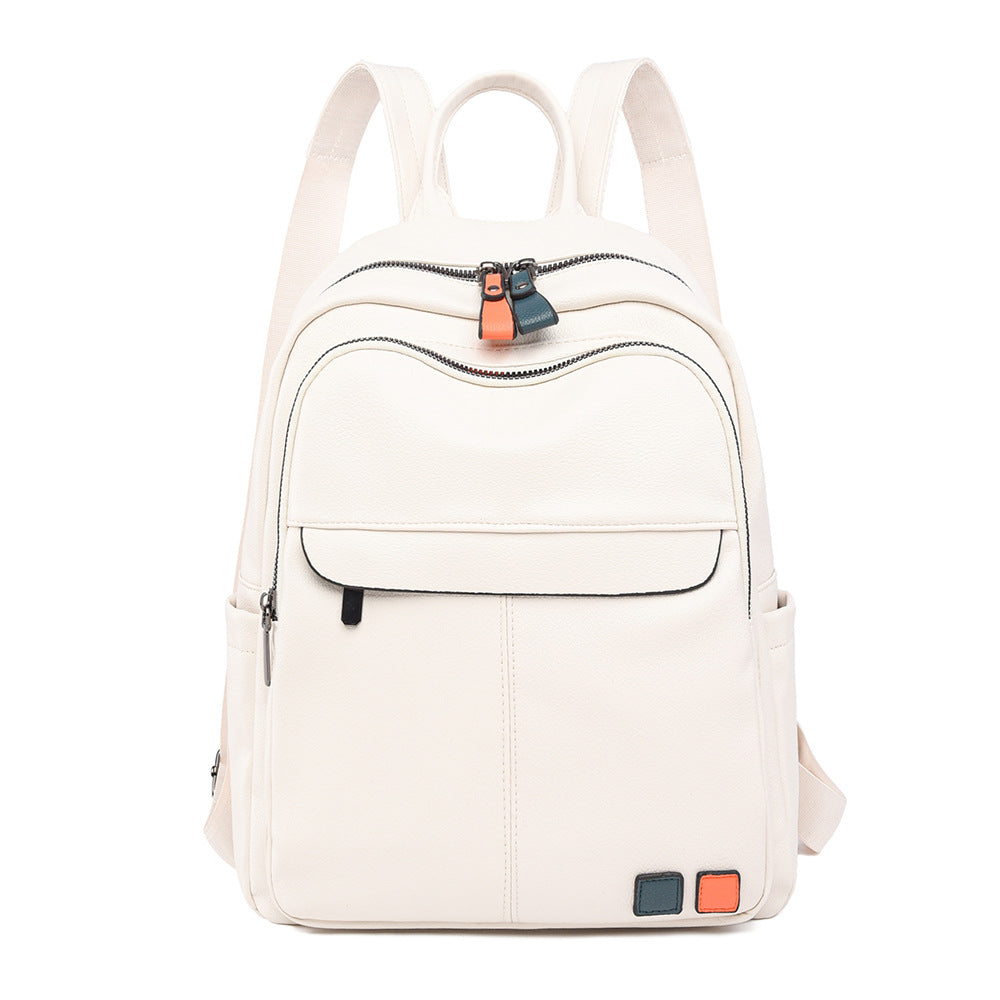 Leder Mehrfachfach Rucksack Karnz