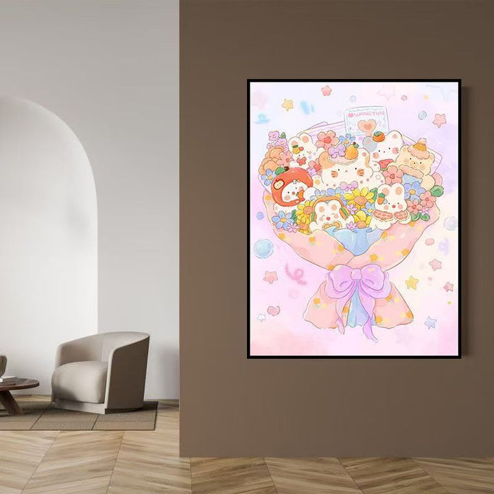 Verspielt Lebensmittel-Thema Leinwand Kunstdruck Karnz