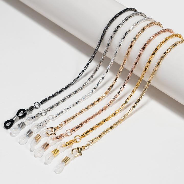Stylische Metall Sonnenbrillen Kette Karnz