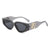 Damen Cat-Eye Sonnenbrille mit luxuriösem Rahmen und glamourösen Details Karnz