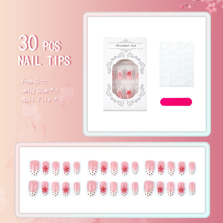 Florales Design Nagelkunst