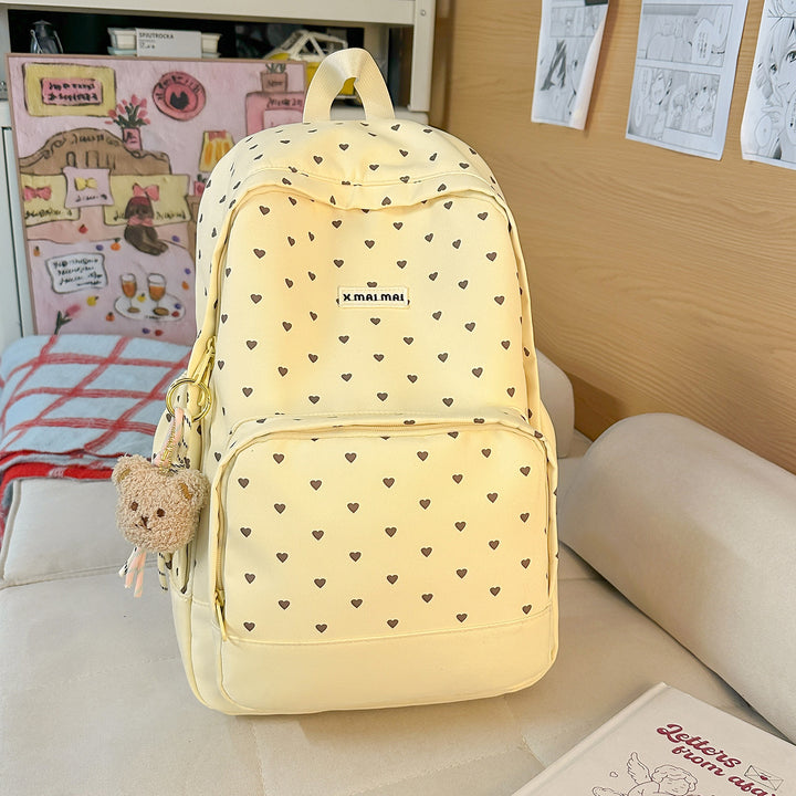 Herz-Muster Freizeit Rucksack Karnz