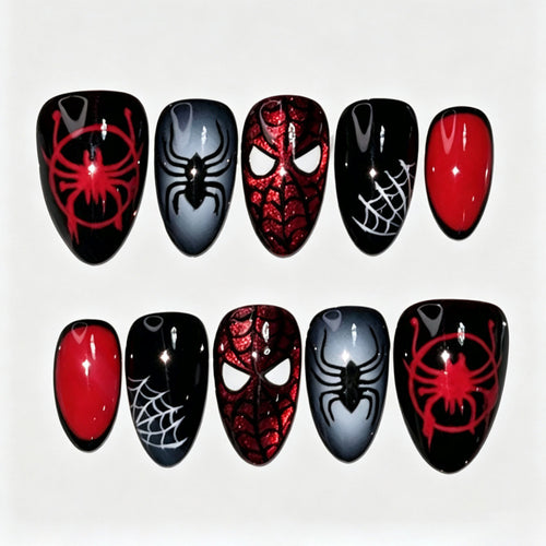 Spider-Themen Druck-Nagelkollektion