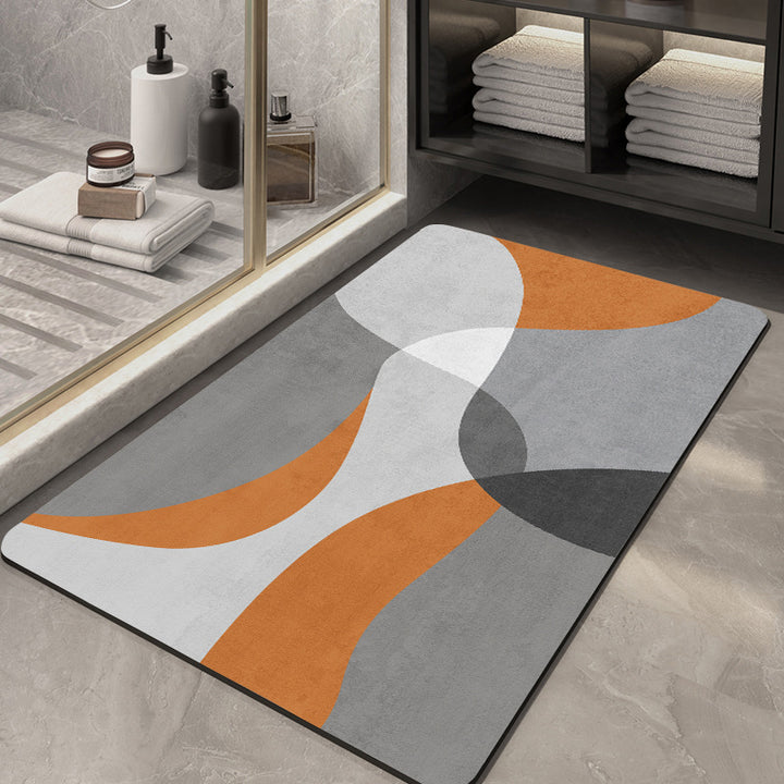 Abstract Muster Rutschfeste Badezimmermatte Karnz