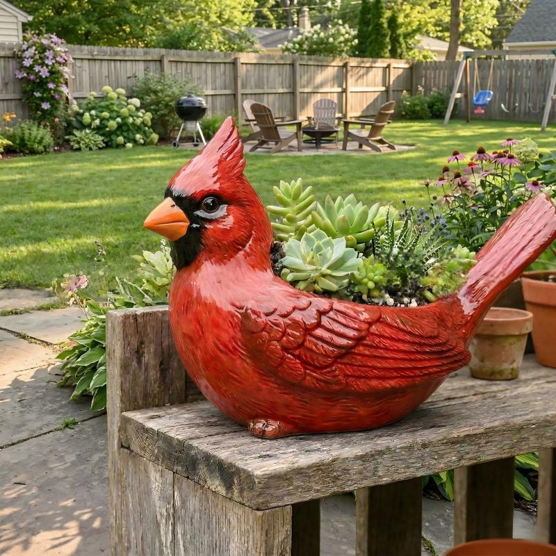 Dekorative Vogelblumentopf Karnz