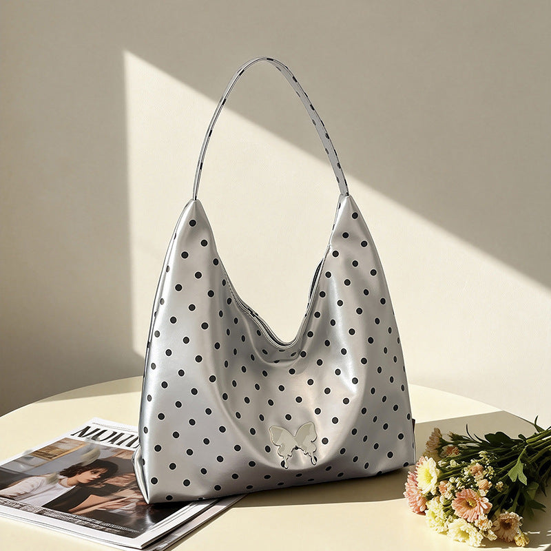 WoChic Punkte Schultertasche Karnz