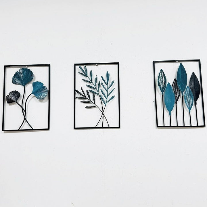 Dekoratives Blatt Wandkunst Set Karnz