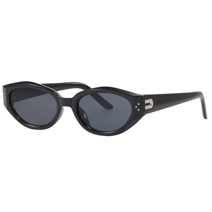 Damen modische Sonnenbrille mit animalischem Muster und stylishem Rahmen Karnz