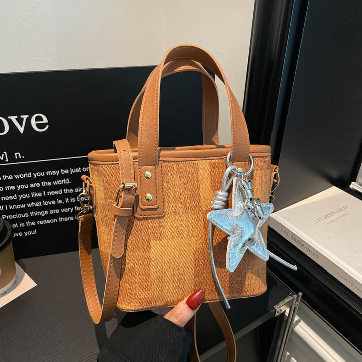 Mini strukturierte Handtasche