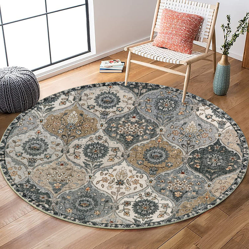 Vintage-inspirierter runder Teppich Karnz 1791538299