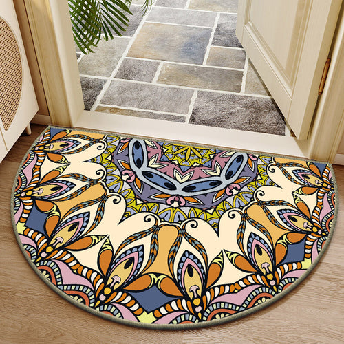 Elegante runde Blumendesign-Innenmatte Karnz