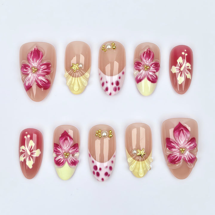 Blumen Design Press-On Nagel Set