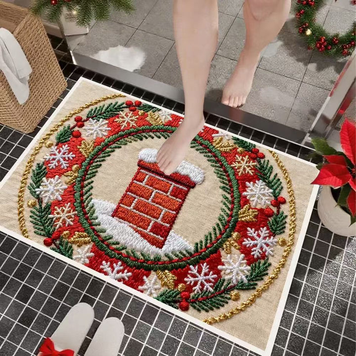Dekorativer Weihnachts Fußmatte