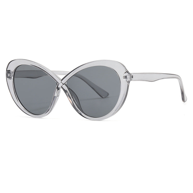 Damen Cat-Eye Sonnenbrille mit verspiegelten Gläsern Karnz