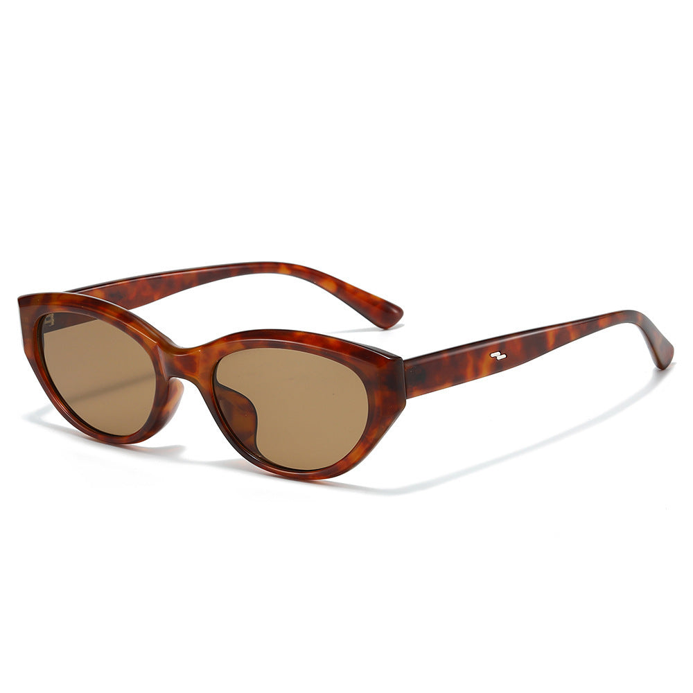 Chic Cat-Eye Sonnenbrille mit stilvollen Rahmen Details Karnz