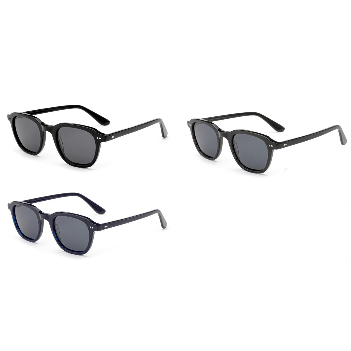 Damen Sonnenbrille im charmanten Vintage-Stil mit robustem Kunststoffrahmen Karnz