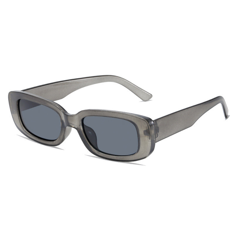 Damen Modische rechteckige Sonnenbrille mit verstellbaren Nasenstege Karnz