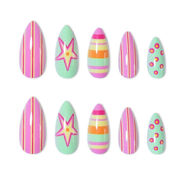 Themen Vibrant Press-On Nagelkunst Karnz