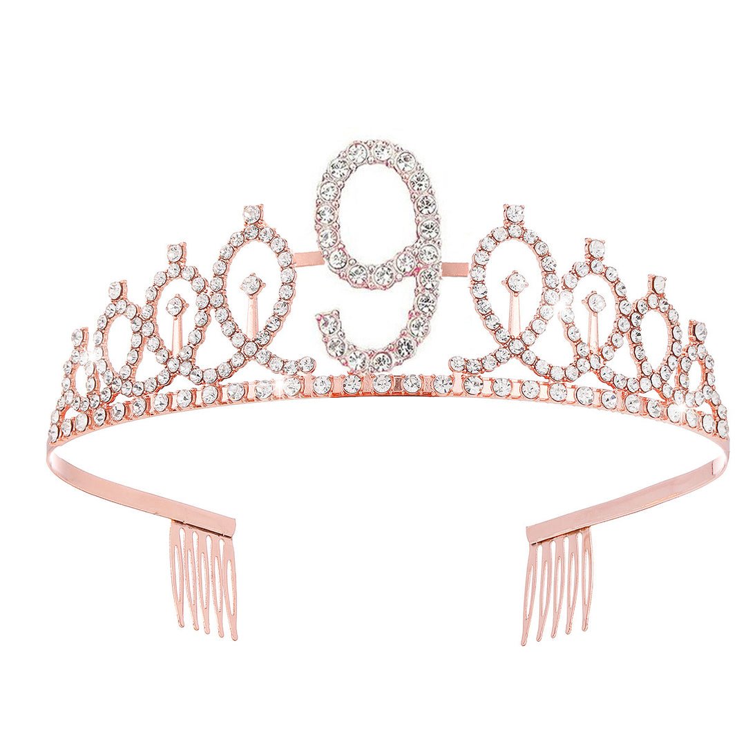 Damen Kristallverzierte Tiara mit elegantem Design Karnz