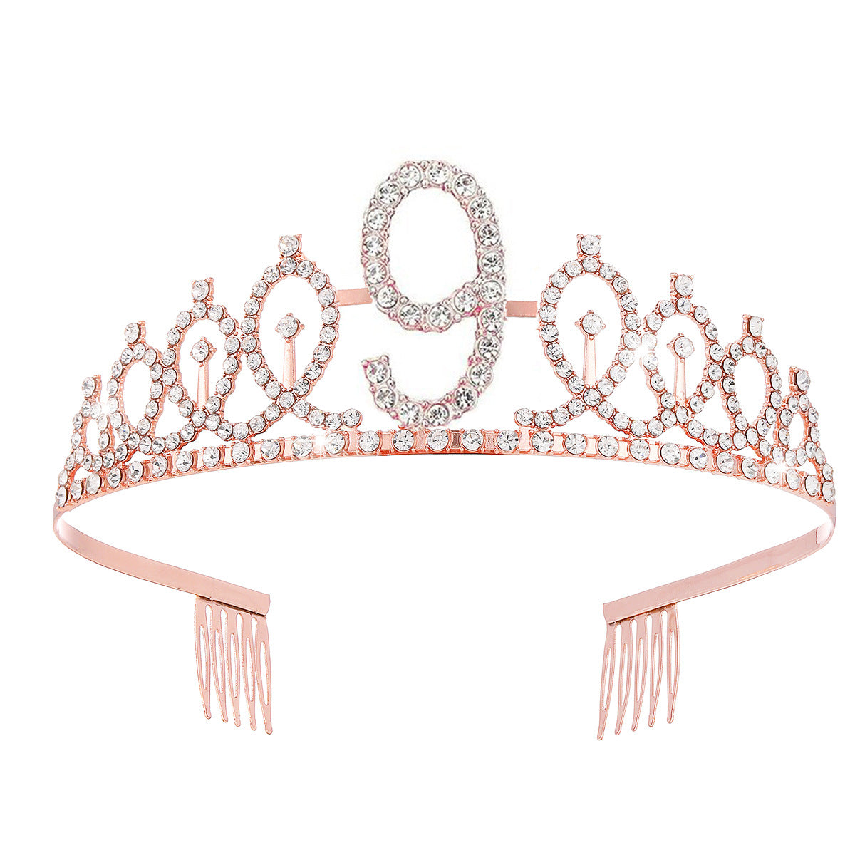 Damen Kristallverzierte Tiara mit elegantem Design Karnz