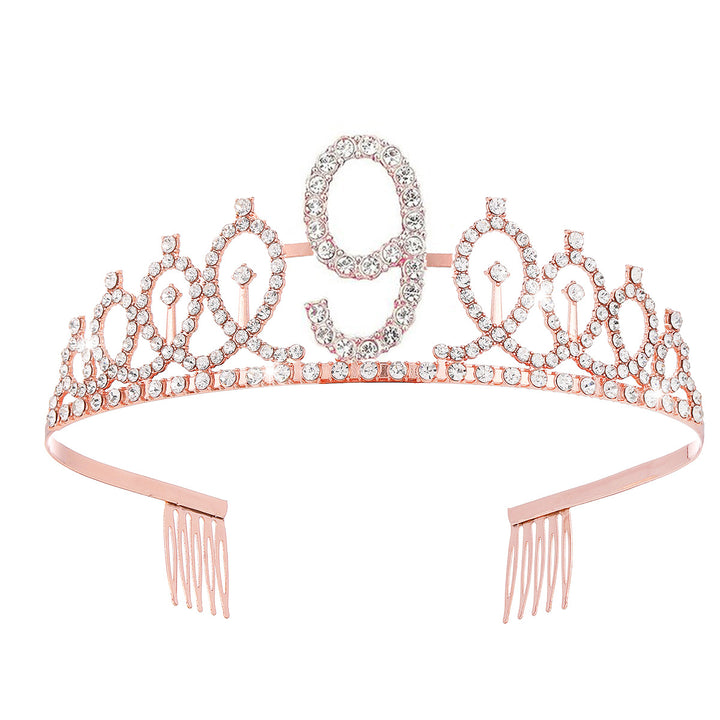 Damen Kristallverzierte Tiara mit elegantem Design Karnz