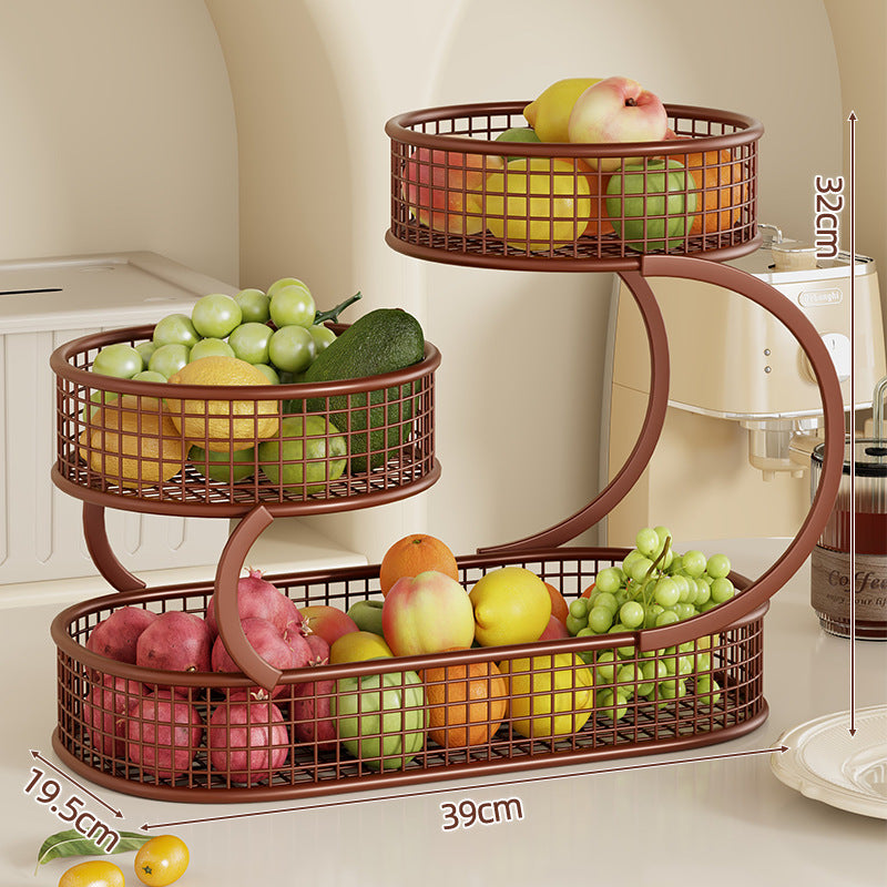Drei-Tier Metall Küche Obst und Gemüse Lager Organizer