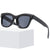 Damen modische Sonnenbrille mit markantem, kantigem Rahmen Karnz