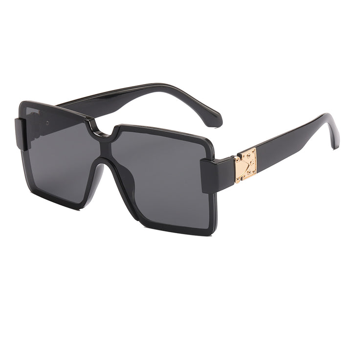 Damen oversized Sonnenbrille mit einzigartigem Rahmen Karnz