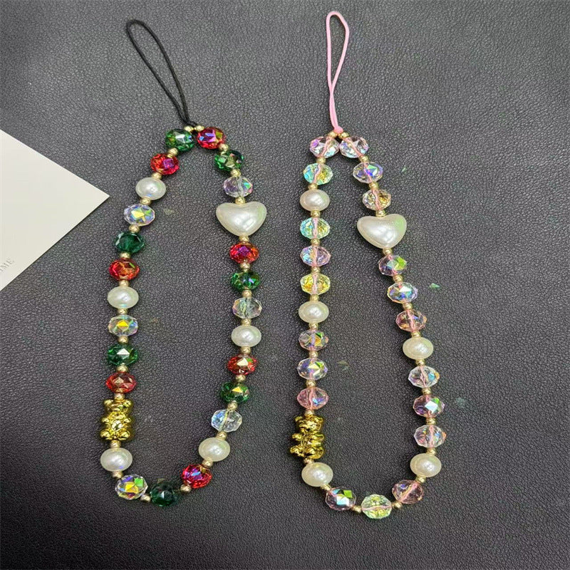 Buntes Perlen Charm Halskette Karnz