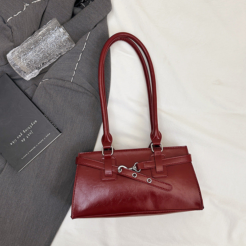 Strukturierte Mini-Handtasche