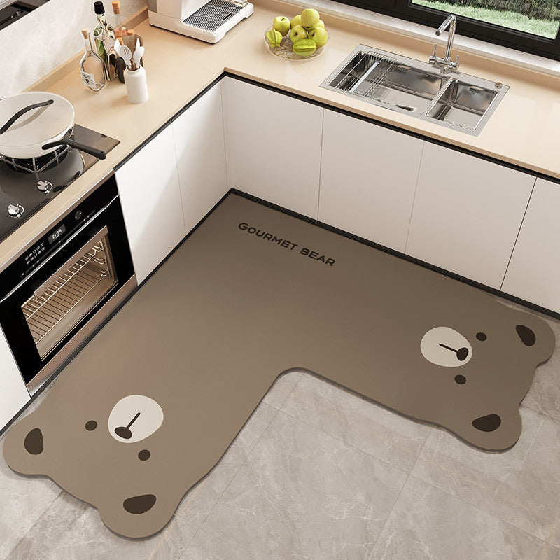 Kat-förmige dekorative Küchenmatte für Zuhause