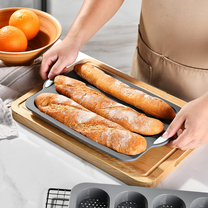 Silikon-Brotbackform mit Antihaftbeschichtung und Stabilen Griffen Karnz