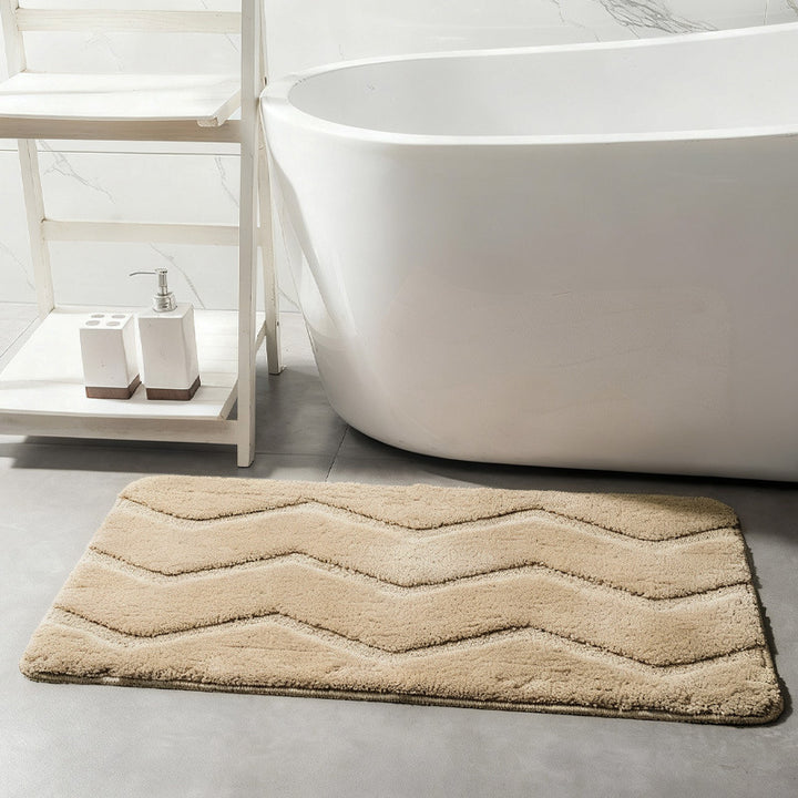 Chevron-Muster-Badmatte