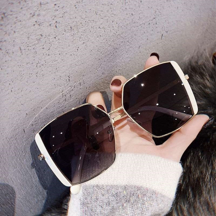 Damen trendige quadratische Sonnenbrille Karnz