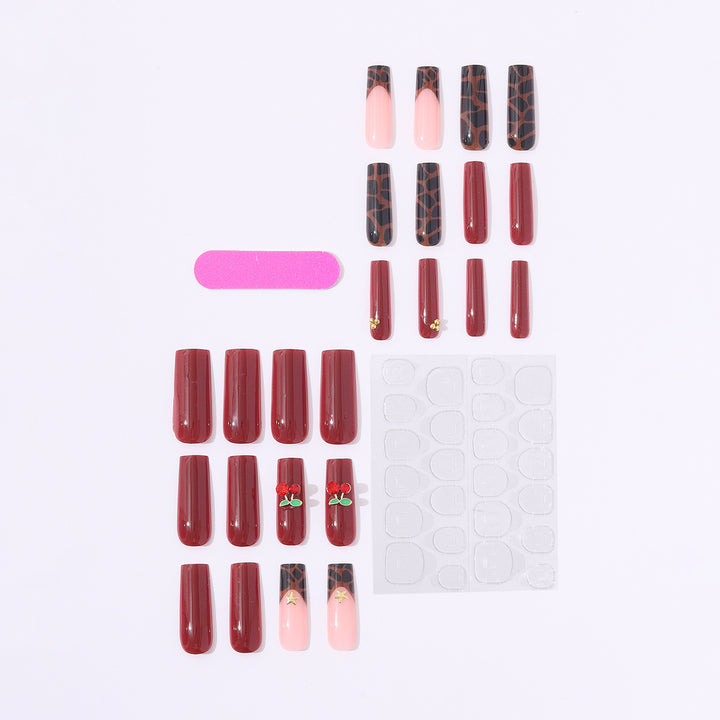 Kreatives Kunstnagelset mit Leoparden- und Weihnachtsmotiven Karnz