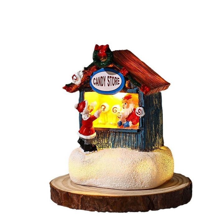 Beleuchtete Weihnachtsdorf-Dekoration Karnz